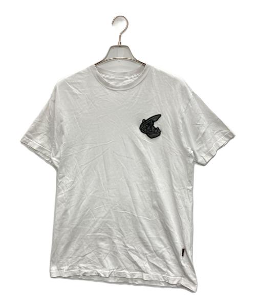 Vivienne Westwood ANGLOMANIA（ヴィヴィアンウエストウッドアングロマニア）VIVIENNE WESTWOOD ANGLOMANIA (ヴィヴィアンウエストウッドアングロマニア) オーブワッペンカットソー ホワイト サイズ:SIZE XSの古着・服飾アイテム