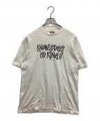 stussyステューシー）の古着「プリントTシャツ」｜ホワイト