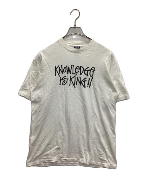 stussy（ステューシー）stussy (ステューシー) プリントTシャツ ホワイト サイズ:Mの古着・服飾アイテム