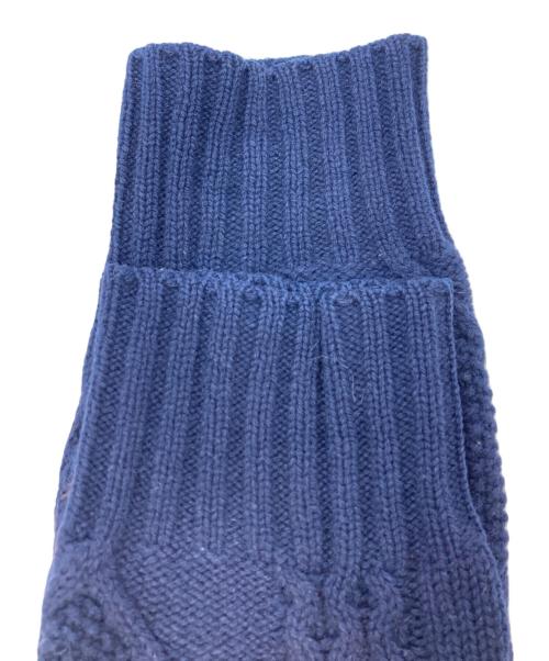 sacai（サカイ）sacai (サカイ) 異素材ニットカーディガン ネイビー×ブラック サイズ:2の古着・服飾アイテム