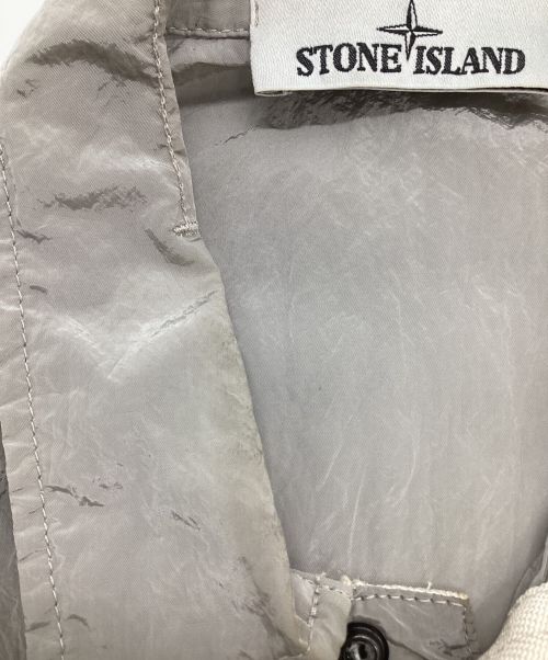 STONE ISLAND（ストーンアイランド）STONE ISLAND (ストーンアイランド) ナイロンメタル シャツジャケット グレー サイズ:SIZE Sの古着・服飾アイテム