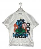 CDG×BRAIN DEADシーディージー×ブレインデッド）の古着「コラボプリントTシャツ」｜ホワイト