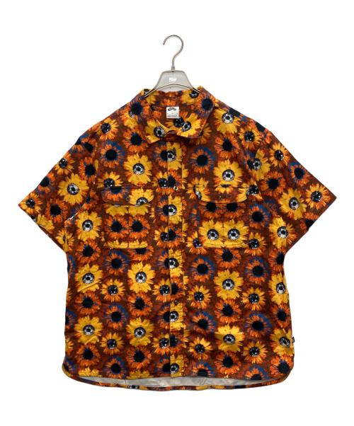 NIKE SB（ナイキエスビー）NIKE SB (ナイキエスビー) Short-Sleeve Woven Skate Button-Up オレンジ サイズ:SIZE XL　の古着・服飾アイテム