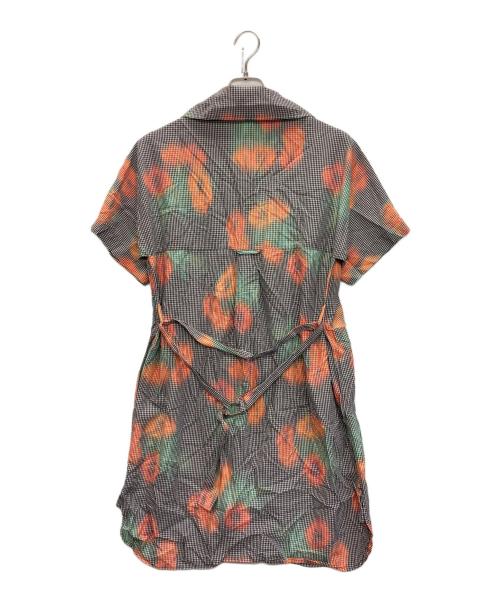 KENZO（ケンゾー）KENZO (ケンゾー) ブラックローズプリントシャツドレス マルチカラー サイズ:SIZE 36の古着・服飾アイテム
