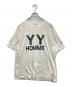 Yohji Yamamoto pour homme（ヨウジヤマモト プールオム）の古着「コットン天竺YYHプリントTシャツ」｜ホワイト