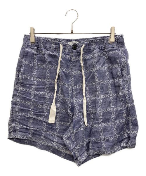 J.W.ANDERSON（ジェイダブリューアンダーソン）J.W.ANDERSON (ジェイダブリューアンダーソン) WIDE LEG SHORTS ブルー サイズ:SIZE 48の古着・服飾アイテム