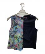 tricot COMME des GARCONSトリココムデギャルソン）の古着「ノースリーブブラウス」｜マルチカラー