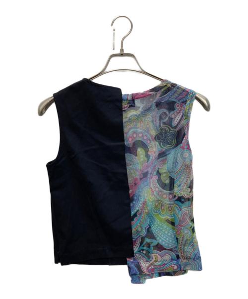 tricot COMME des GARCONS（トリココムデギャルソン）tricot COMME des GARCONS (トリココムデギャルソン) ノースリーブブラウス マルチカラー サイズ:SIZE Mの古着・服飾アイテム