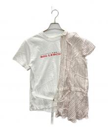 sacai×The Big Lebowski（サカイ×ビッグ・リボウスキ）の古着「コラボドッキングTシャツ」｜ホワイト