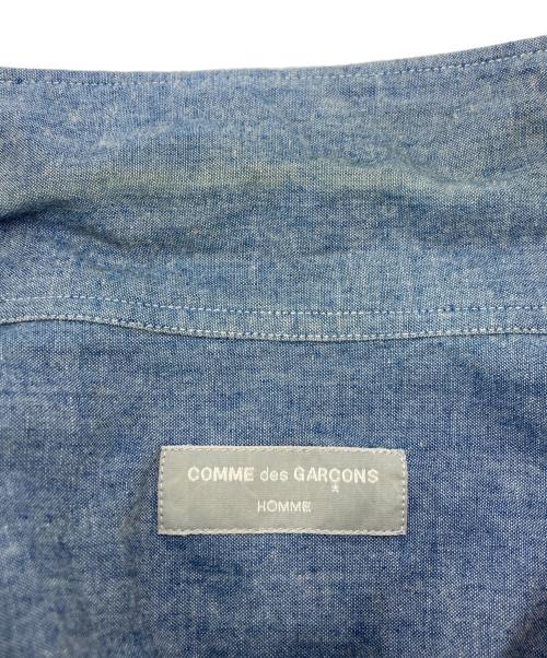 COMME des GARCONS HOMME（コムデギャルソン オム）COMME des GARCONS HOMME (コムデギャルソン オム) ジャンブレーオープンカラーシャツ スカイブルー サイズ:不明の古着・服飾アイテム