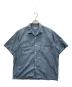 COMME des GARCONS HOMME（コムデギャルソン オム）の古着「ジャンブレーオープンカラーシャツ」｜スカイブルー