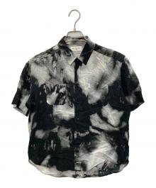 Saint Laurent Paris（サンローランパリ）の古着「タイダイシルクシャツ」｜グレー