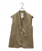 Nobleノーブル）の古着「Vネック ジレ」｜ベージュ