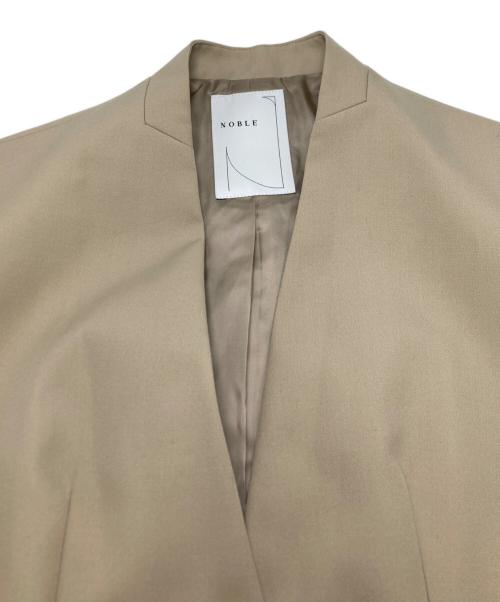 Noble（ノーブル）Noble (ノーブル) Vネック ジレ ベージュ サイズ:36の古着・服飾アイテム