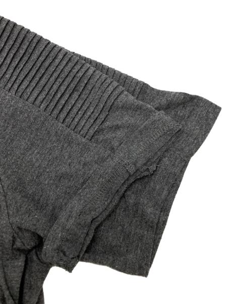 RICK OWENS（リックオウエンス）RICK OWENS (リックオウエンス) ショルダー切替カットソー グレー サイズ:SIZE XLの古着・服飾アイテム