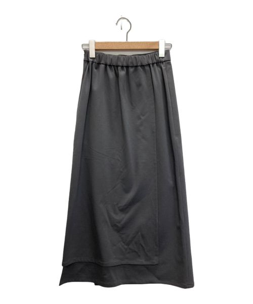 Graphpaper（グラフペーパー）Graphpaper (グラフペーパー) Compact Ponte Wrap Skirt グレー サイズ:SIZE 00の古着・服飾アイテム