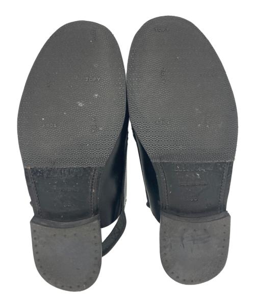 HEREU（ヘリュー）HEREU (ヘリュー) スリングバックローファー ブラック サイズ:SIZE 38の古着・服飾アイテム