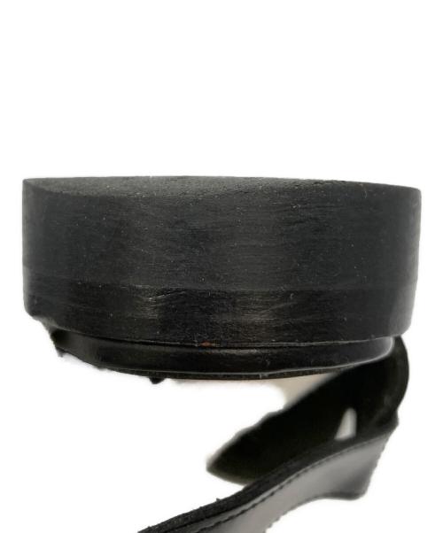 HEREU（ヘリュー）HEREU (ヘリュー) スリングバックローファー ブラック サイズ:SIZE 38の古着・服飾アイテム