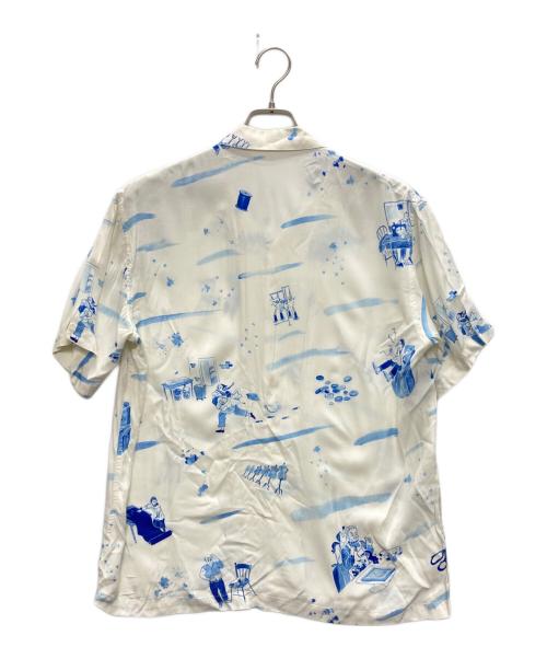 Porter Classic（ポータークラシック）Porter Classic (ポータークラシック) アロハシャツ ホワイト サイズ:SIZE Mの古着・服飾アイテム