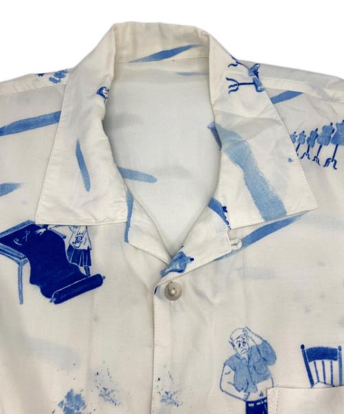 Porter Classic（ポータークラシック）Porter Classic (ポータークラシック) アロハシャツ ホワイト サイズ:SIZE Mの古着・服飾アイテム