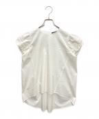 YOKO CHANヨーコチャン）の古着「ノースリーブフリルカットソー」｜ホワイト