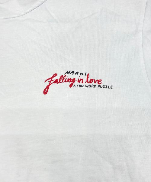 MARNI（マルニ）MARNI (マルニ) クルーネックプリントTシャツ スカイブルー サイズ:SIZE 46の古着・服飾アイテム