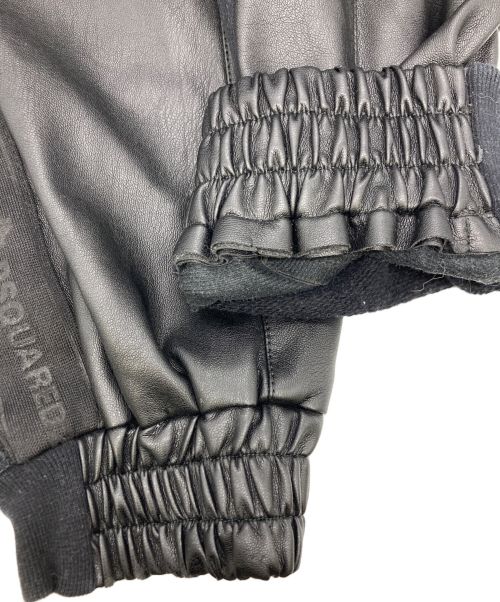 DSQUARED2（ディースクエアード）DSQUARED2 (ディースクエアード) ハイブリットトラックパンツ ブラック サイズ:42の古着・服飾アイテム