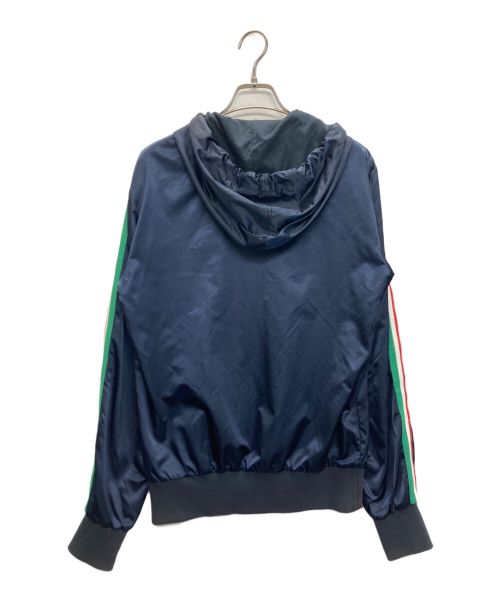 DOLCE & GABBANA（ドルチェ＆ガッバーナ）DOLCE & GABBANA (ドルチェ＆ガッバーナ) サイドラインナイロンジップブルゾン ネイビー サイズ:SIZE 46の古着・服飾アイテム