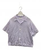 jiedaジエダ）の古着「LACE SHIRT S/S」｜パープル