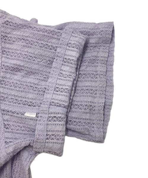 jieda（ジエダ）Jieda (ジエダ) LACE SHIRT S/S パープル サイズ:SIZE 2の古着・服飾アイテム