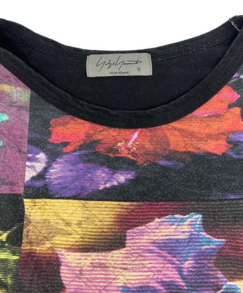 Yohji Yamamoto pour homme（ヨウジヤマモト プールオム）Yohji Yamamoto pour homme (ヨウジヤマモト プールオム) 花図鑑半袖 ブラック サイズ:SIZE3の古着・服飾アイテム