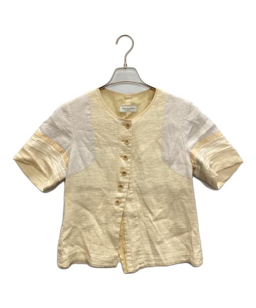 DRIES VAN NOTEN（ドリスヴァンノッテン）DRIES VAN NOTEN (ドリスヴァンノッテン) リネンシルクブラウス ベージュ サイズ:SIZE 38の古着・服飾アイテム