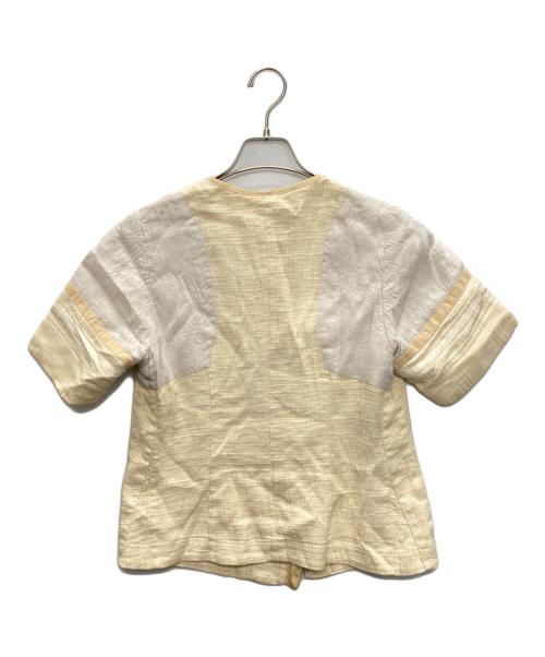 DRIES VAN NOTEN（ドリスヴァンノッテン）DRIES VAN NOTEN (ドリスヴァンノッテン) リネンシルクブラウス ベージュ サイズ:SIZE 38の古着・服飾アイテム