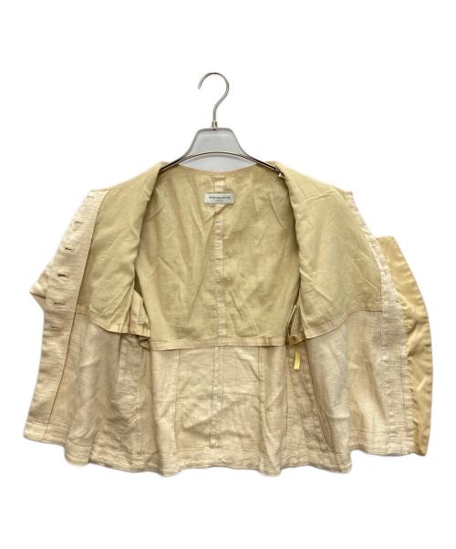 DRIES VAN NOTEN（ドリスヴァンノッテン）DRIES VAN NOTEN (ドリスヴァンノッテン) リネンシルクブラウス ベージュ サイズ:SIZE 38の古着・服飾アイテム