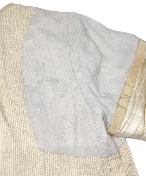 DRIES VAN NOTEN（ドリスヴァンノッテン）DRIES VAN NOTEN (ドリスヴァンノッテン) リネンシルクブラウス ベージュ サイズ:SIZE 38の古着・服飾アイテム