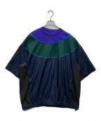 MAISON SPECIALメゾンスペシャル）の古着「プライムオーバー異素材コンビクルーネックTシャツ」｜マルチカラー