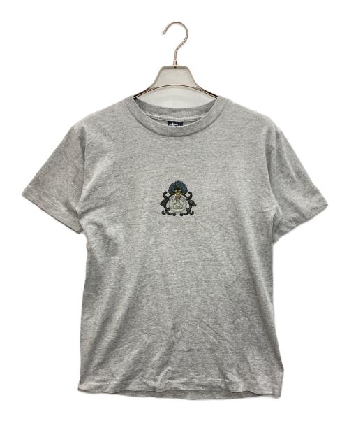 stussy（ステューシー）stussy (ステューシー) 90's ドラゴンプリントプリントカットソー グレー サイズ:SIZE Mの古着・服飾アイテム