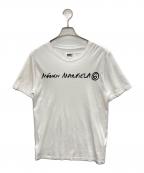 MM6 Maison Margielaエムエムシックスメゾンマルジェラ）の古着「ロゴプリントTシャツ」｜ホワイト