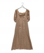 INTIMITEアンティミテ）の古着「Dot Puff Sleeveワンピース」｜ピンク