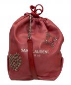 Saint Laurent Parisサンローランパリ）の古着「TEDDYレザーショルダーバッグ」｜レッド