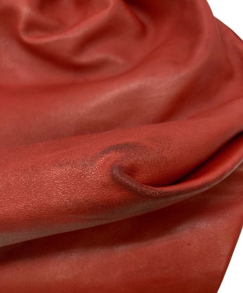 Saint Laurent Paris（サンローランパリ）Saint Laurent Paris (サンローランパリ) TEDDYレザーショルダーバッグ レッドの古着・服飾アイテム