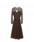 my shawty (マイシャウティー) milano lame day dress ブラウン サイズ:ＦＲＥＥ：4480円