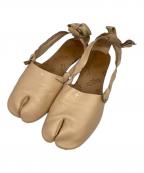 Maison Margielaメゾンマルジェラ）の古着「ストラップタビバレエシューズ」｜ベージュ