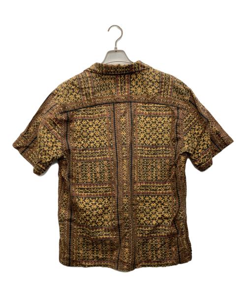 POLO JEANS CO.（ポロジーンズカンパニー）POLO JEANS CO. (ポロジーンズカンパニー) 総柄オープンカラーシャツ ブラウン サイズ:Sの古着・服飾アイテム