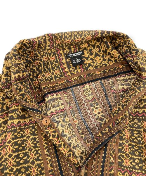 POLO JEANS CO.（ポロジーンズカンパニー）POLO JEANS CO. (ポロジーンズカンパニー) 総柄オープンカラーシャツ ブラウン サイズ:Sの古着・服飾アイテム