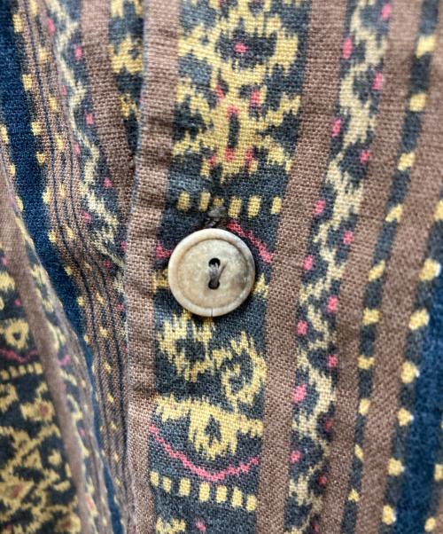 POLO JEANS CO.（ポロジーンズカンパニー）POLO JEANS CO. (ポロジーンズカンパニー) 総柄オープンカラーシャツ ブラウン サイズ:Sの古着・服飾アイテム