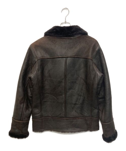 HUGO BOSS（ヒューゴ ボス）HUGO BOSS (ヒューゴ ボス) ダブルブレストムートンジャケット ブラウン サイズ:SIZE 48の古着・服飾アイテム
