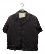 BOTTEGA VENETAボッテガベネタ）の古着「Padded Shirt With Print」｜ブラック