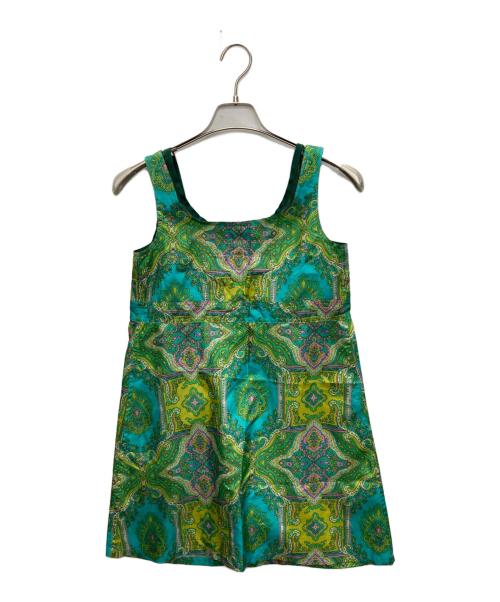 JUNYA WATANABE MAN PINK COMME des GARCONS（ジュンヤワタナベマンピンク コムデギャルソン）JUNYA WATANABE MAN PINK COMME des GARCONS (ジュンヤワタナベマンピンク コムデギャルソン) メッシュレイヤーペイズリーチュニック グリーン サイズ:SIZE Sの古着・服飾アイテム