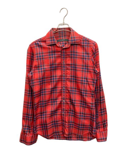 GIVENCHY（ジバンシィ）GIVENCHY (ジバンシィ) チェックシャツ レッド サイズ:SIZE 37の古着・服飾アイテム